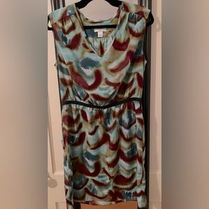 LOFT sleeveless multicolor dress